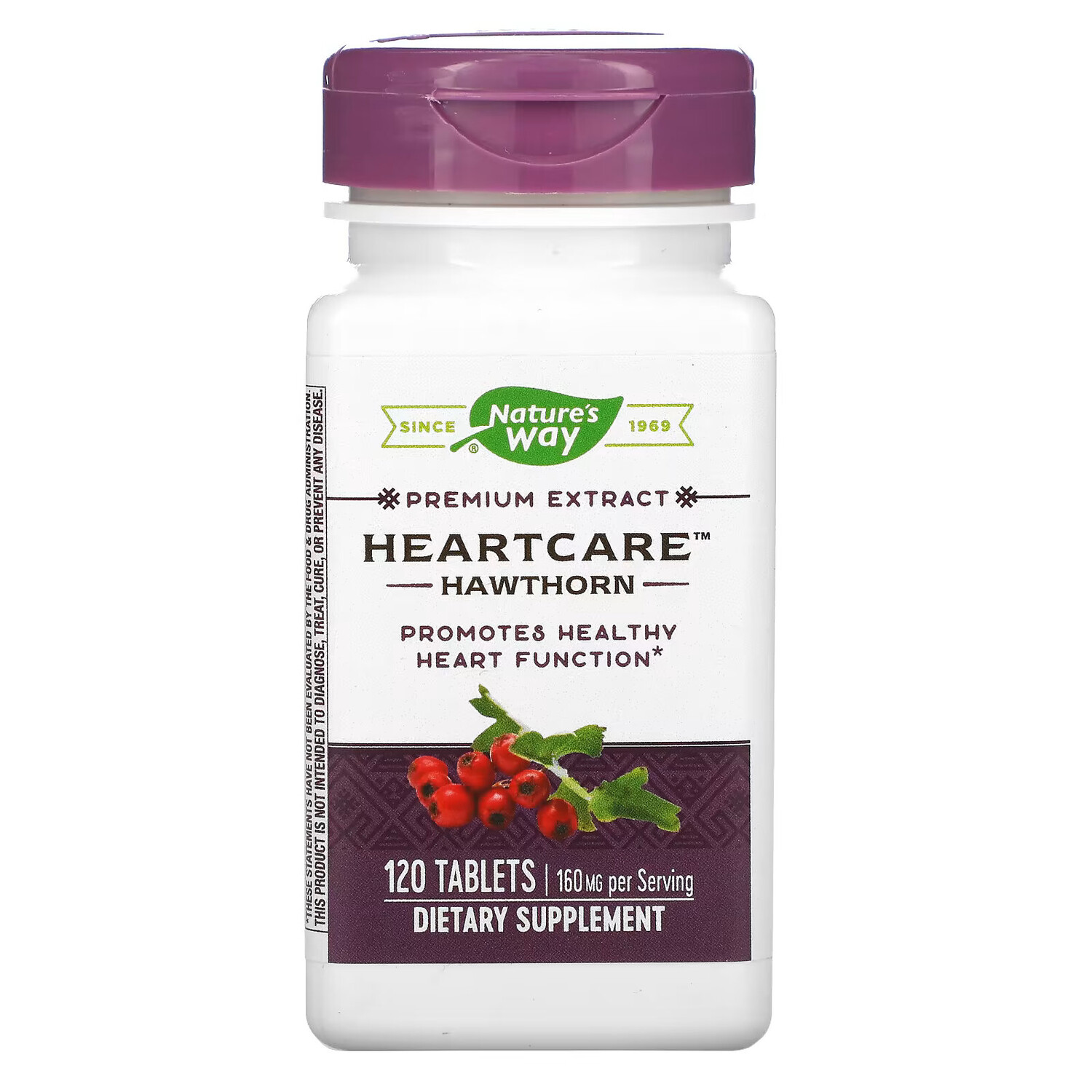 

Боярышник Nature's Way HeartCare 80 мг, 120 таблеток