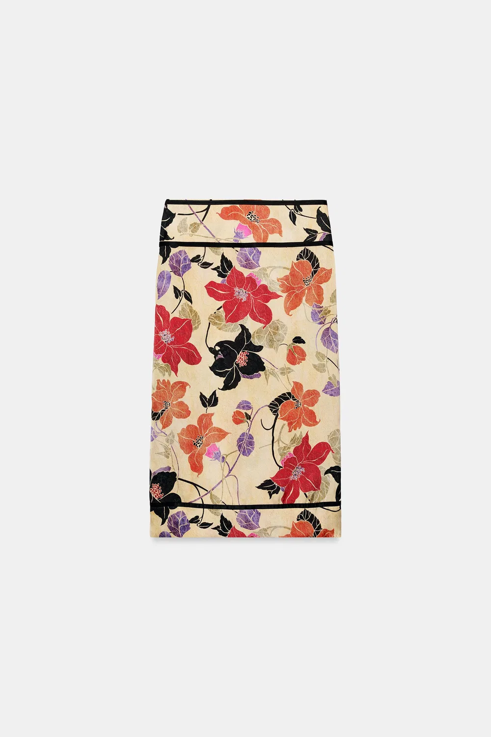 Юбка-парео с цветочным принтом из коллекции ZW ZARA, Multicoloured — фото 3