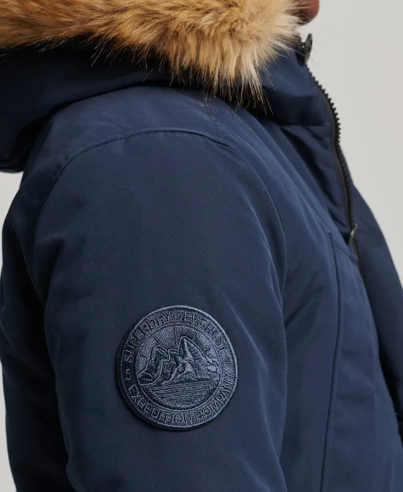 Мужское пальто с утеплителем Vintage Everest Superdry, Nordic Chrome Navy — фото 4