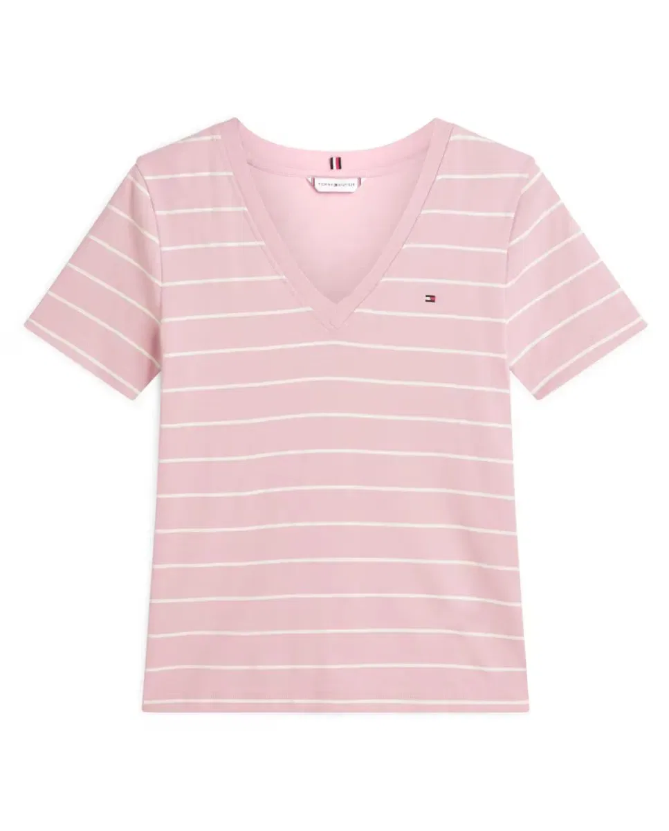 Женская футболка с круглым вырезом Tommy Hilfiger, Rosa Claro