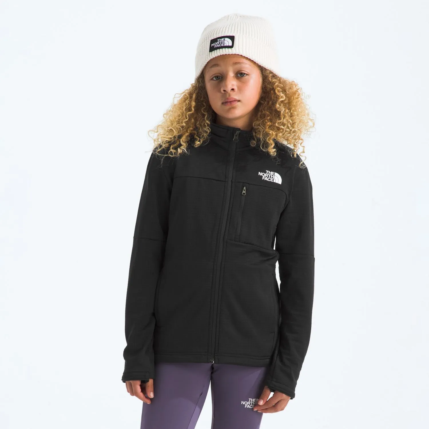 

Детская флисовая куртка с молнией The North Face, Tnf Black