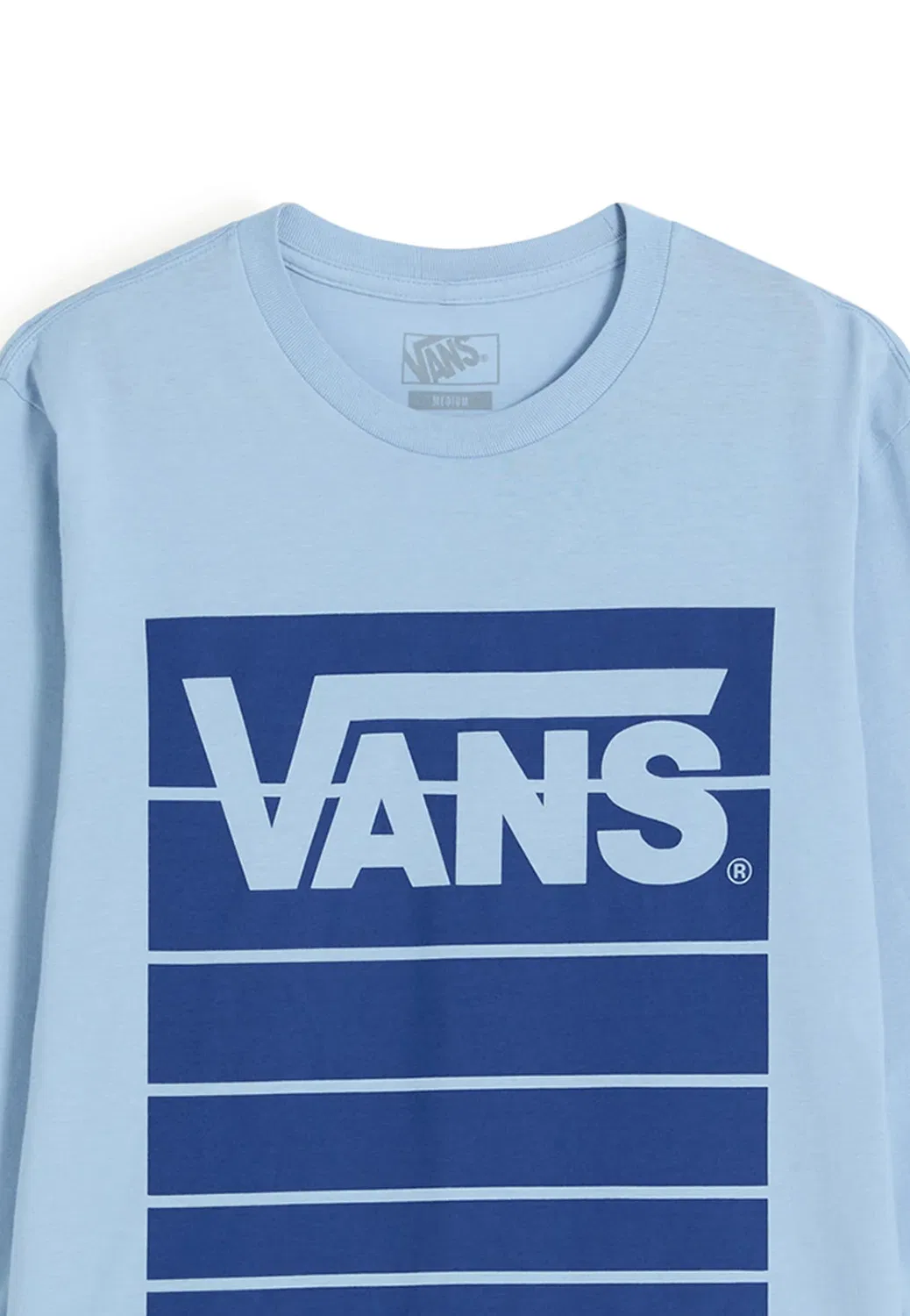Быстрая езда по пересеченной местности. - футболка с длинными рукавами Vans, Light Blue — фото 3