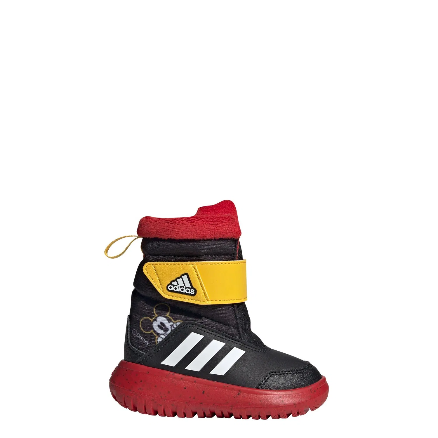 Детские зимние ботинки с принтом Winterplay x Disney Adidas, Schwarz Weiss Scharlachrot