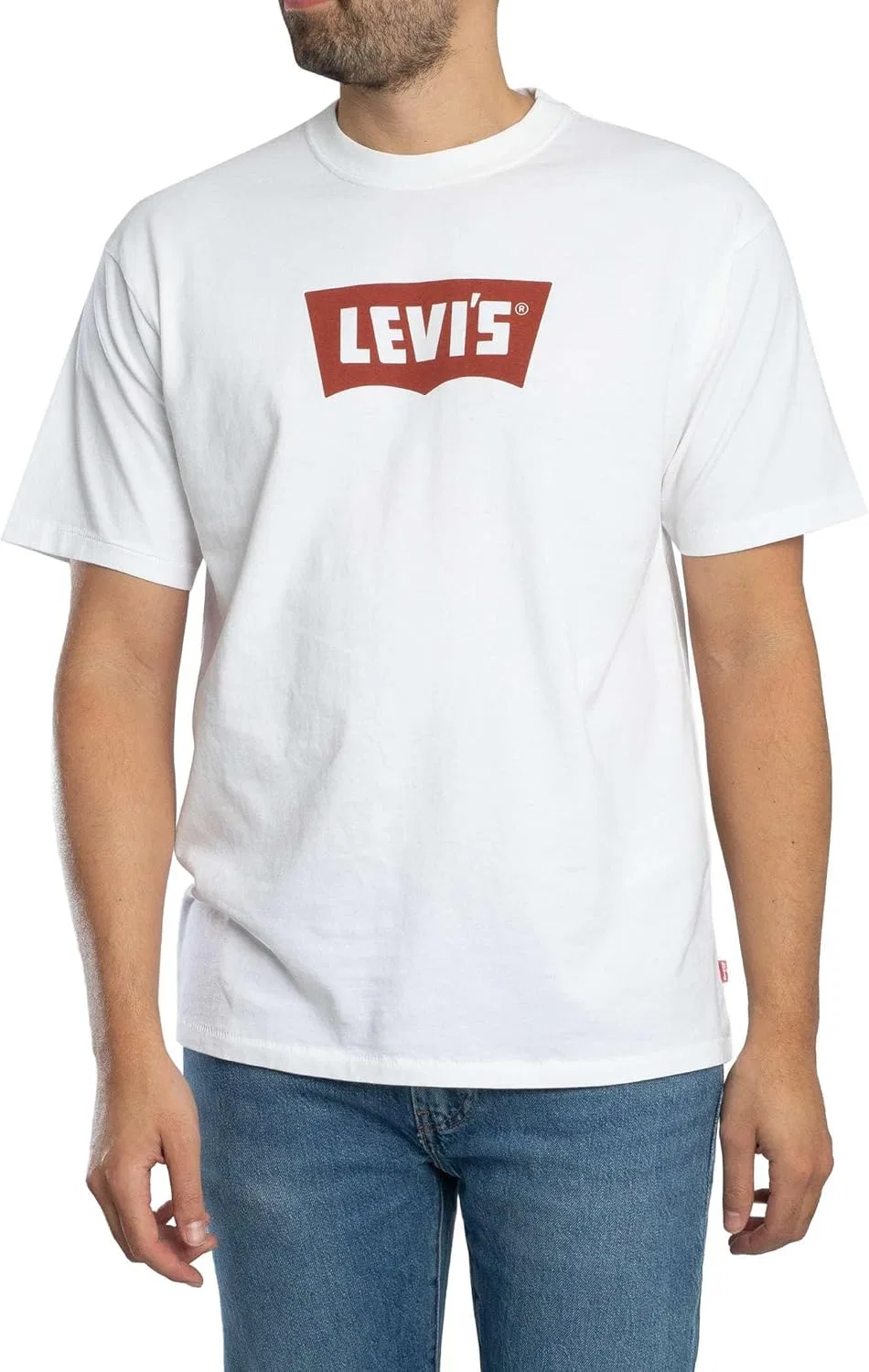 Мужская футболка свободного кроя Vintage Batwing Graphic Tee Levi's, White — фото 2