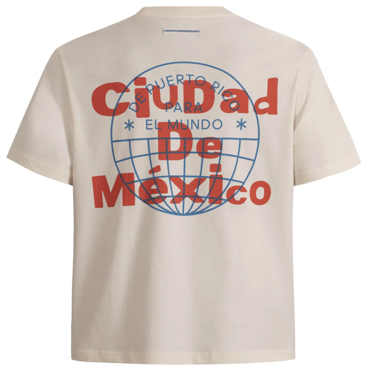Футболка мужская Bad Bunny Ciudad de Mexico Adidas, бежевый — фото 2