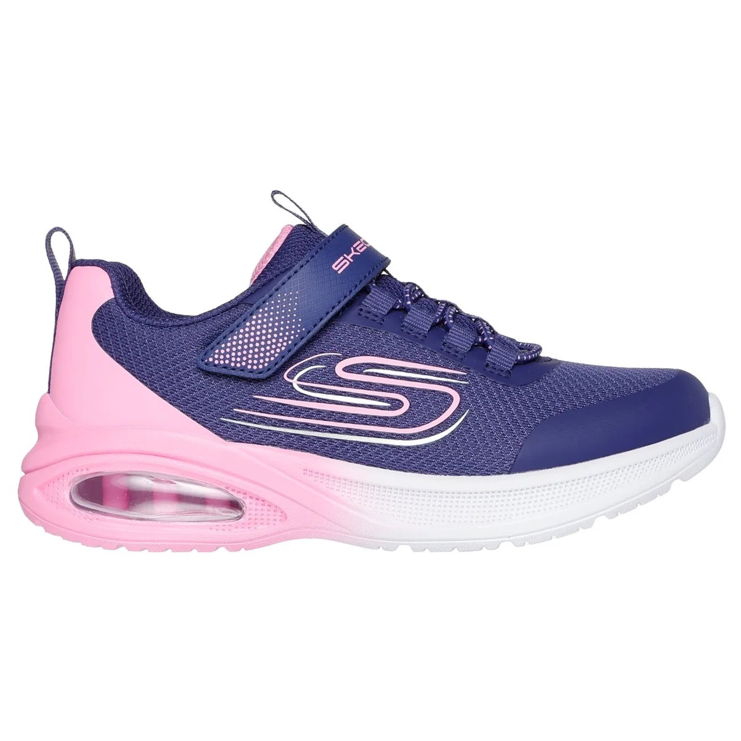 Детские текстильные кроссовки Slip-On с воздушной подушкой Skechers, Purple Pink — фото 4
