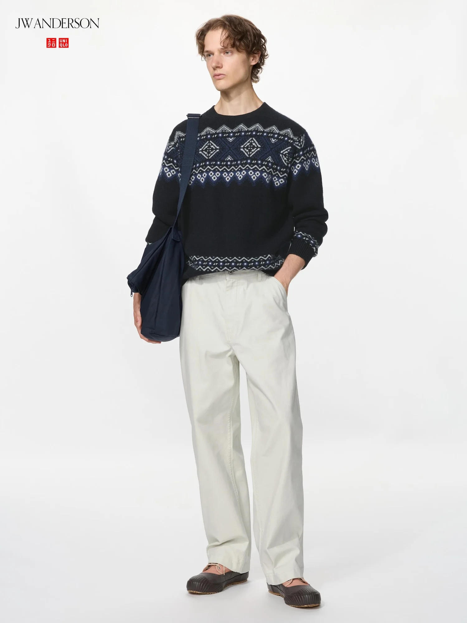 Брюки Uniqlo x JW Anderson Straight Work, 30 натуральный — фото 2