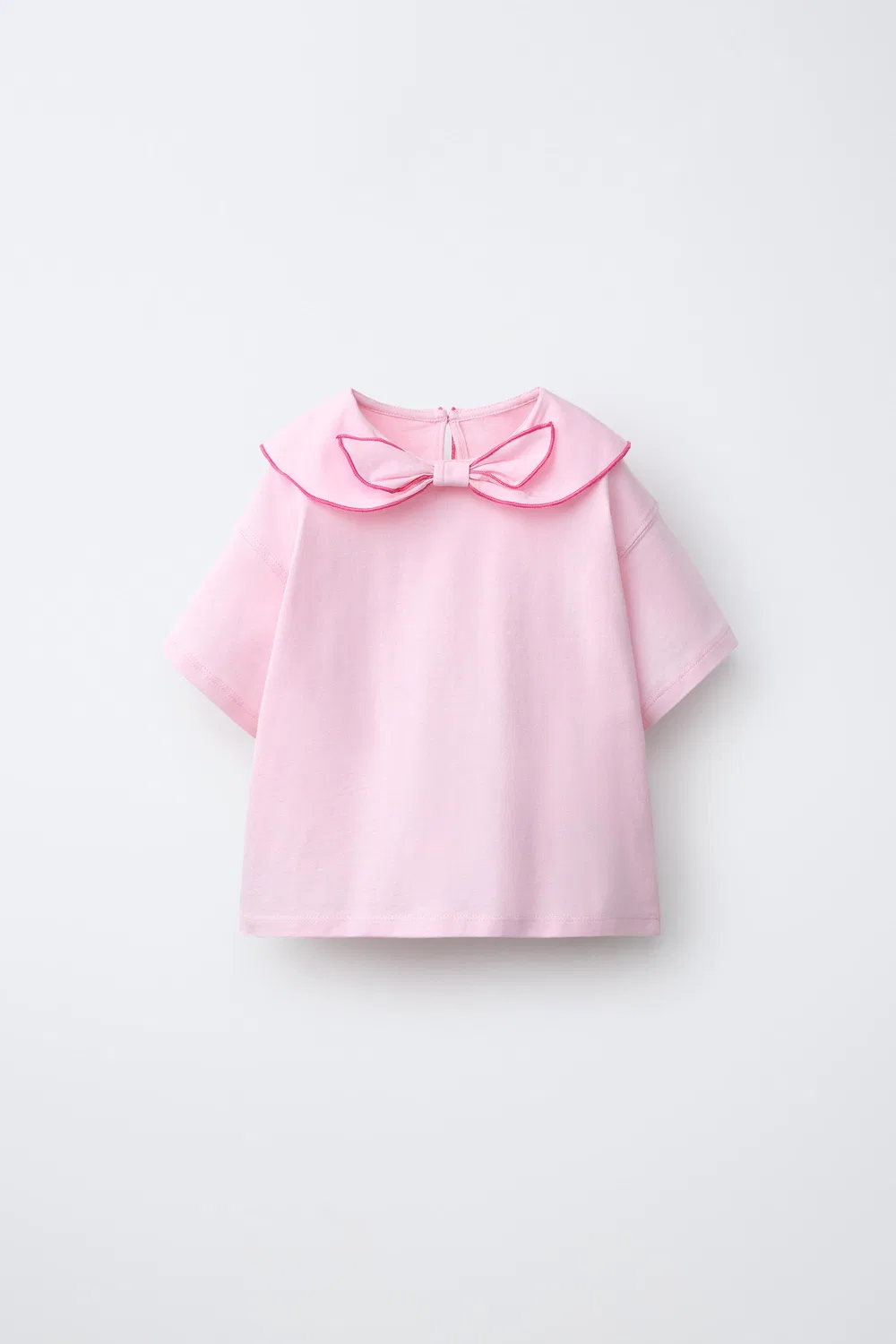 Футболка с шарфом и бантом ZARA, Pastel Pink