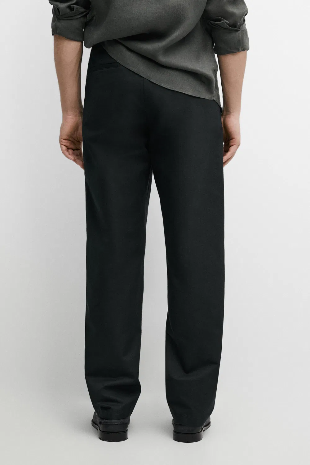 Брюки-Джоггеры Massimo Dutti, темно-синий — фото 3
