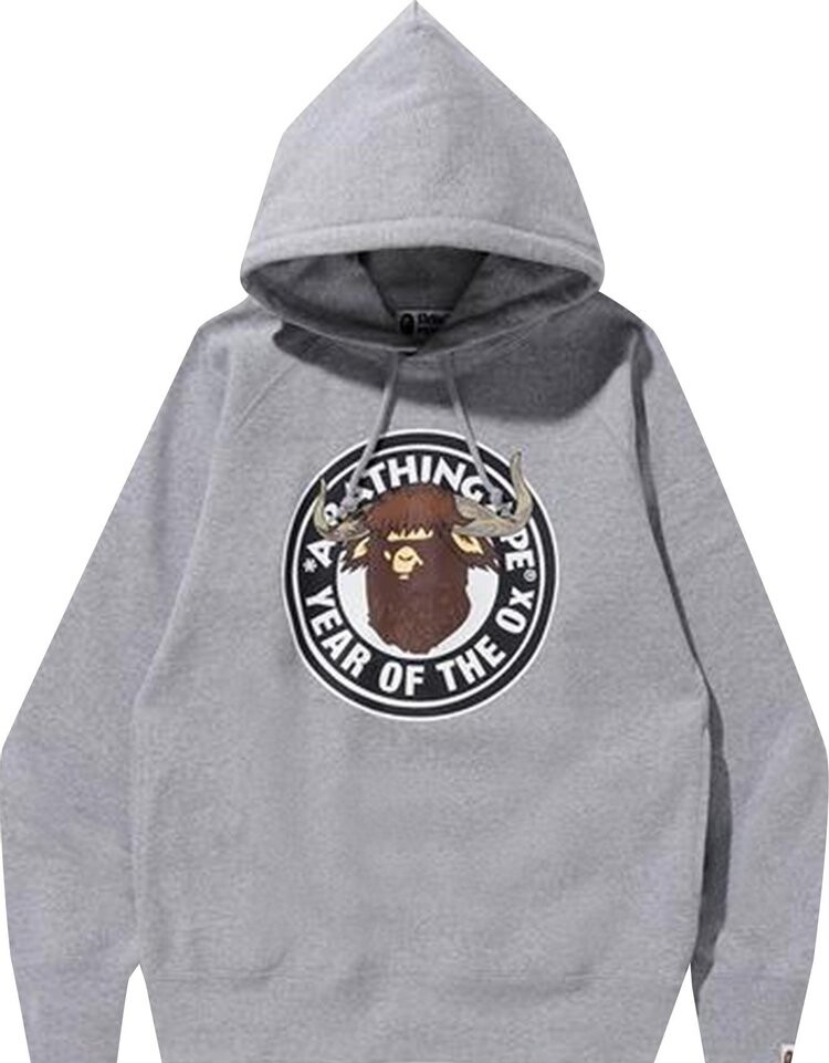 

Худи BAPE Year Of The Ox Pullover Hoodie 'Grey', серый