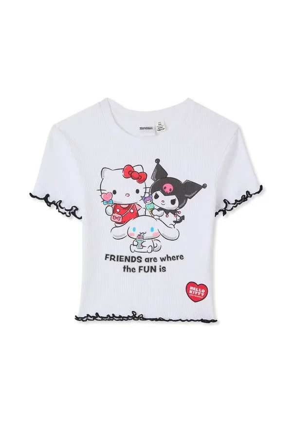 Футболка с принтом Hello Kitty Terranova Bianco Ottico, белый — фото 2
