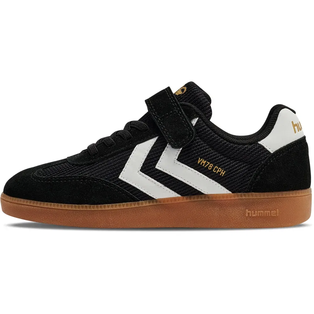 Детские кроссовки для девочек с липучкой Hummel VM78 CPH, Black