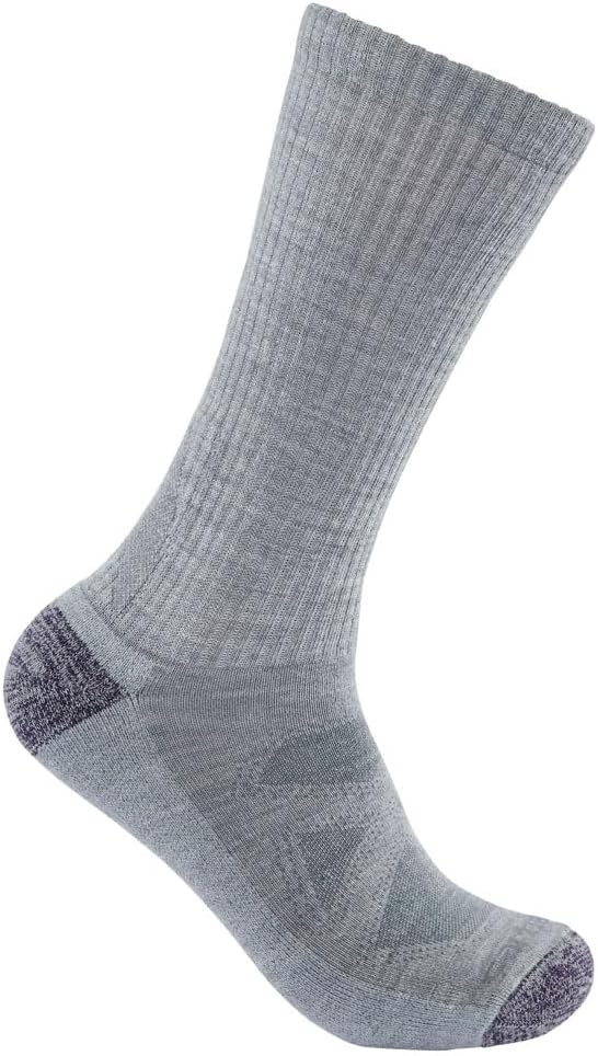 

Carhartt Women's SB9740W Женские носки Midweight Merino Wool Blend Boot, Asphalt Heather