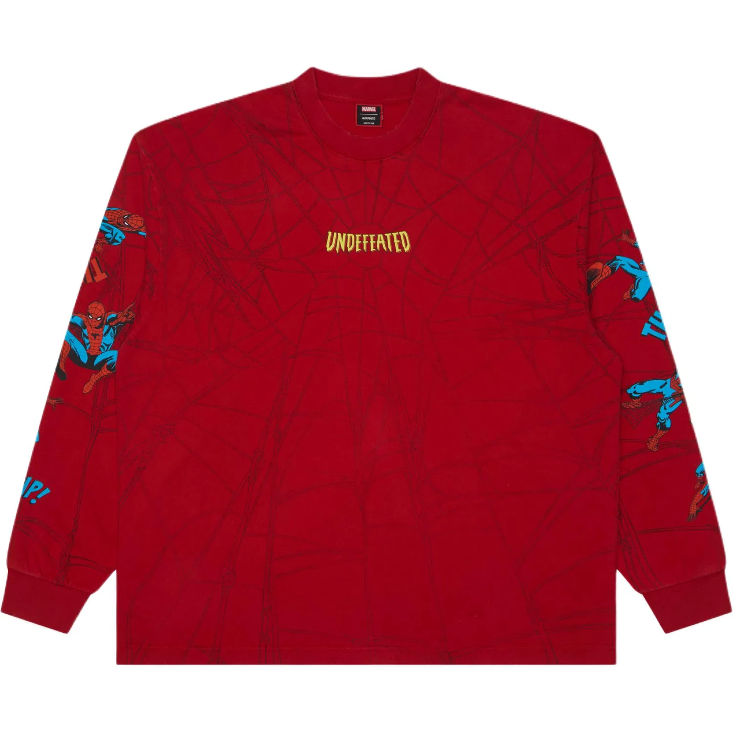 Детская футболка с принтом Spider Man Collaboration Collection UNDEFEATED, черный — фото 3