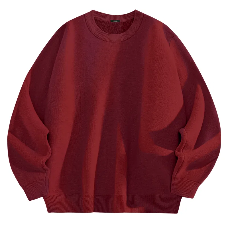 Детский джемпер из трикотажа MINISO, Burgundy