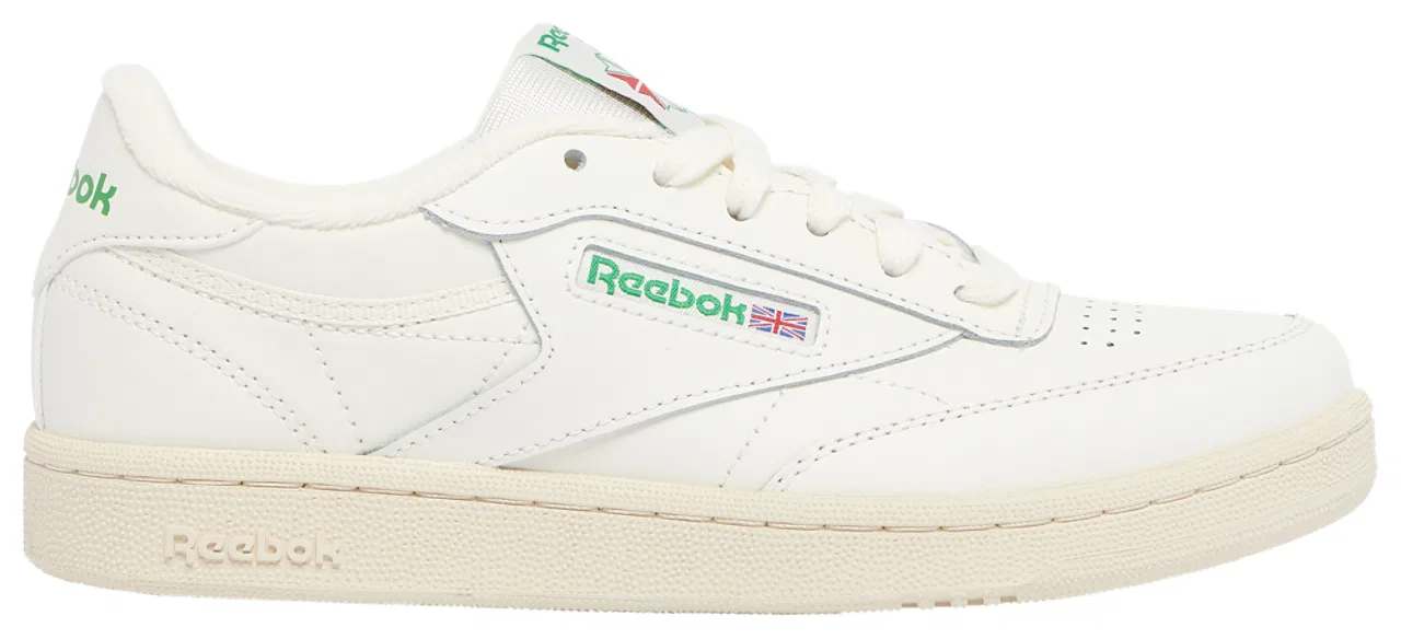 Кроссовки для мальчиков Club C 85 Vintage Reebok, белый/зеленый — фото 2