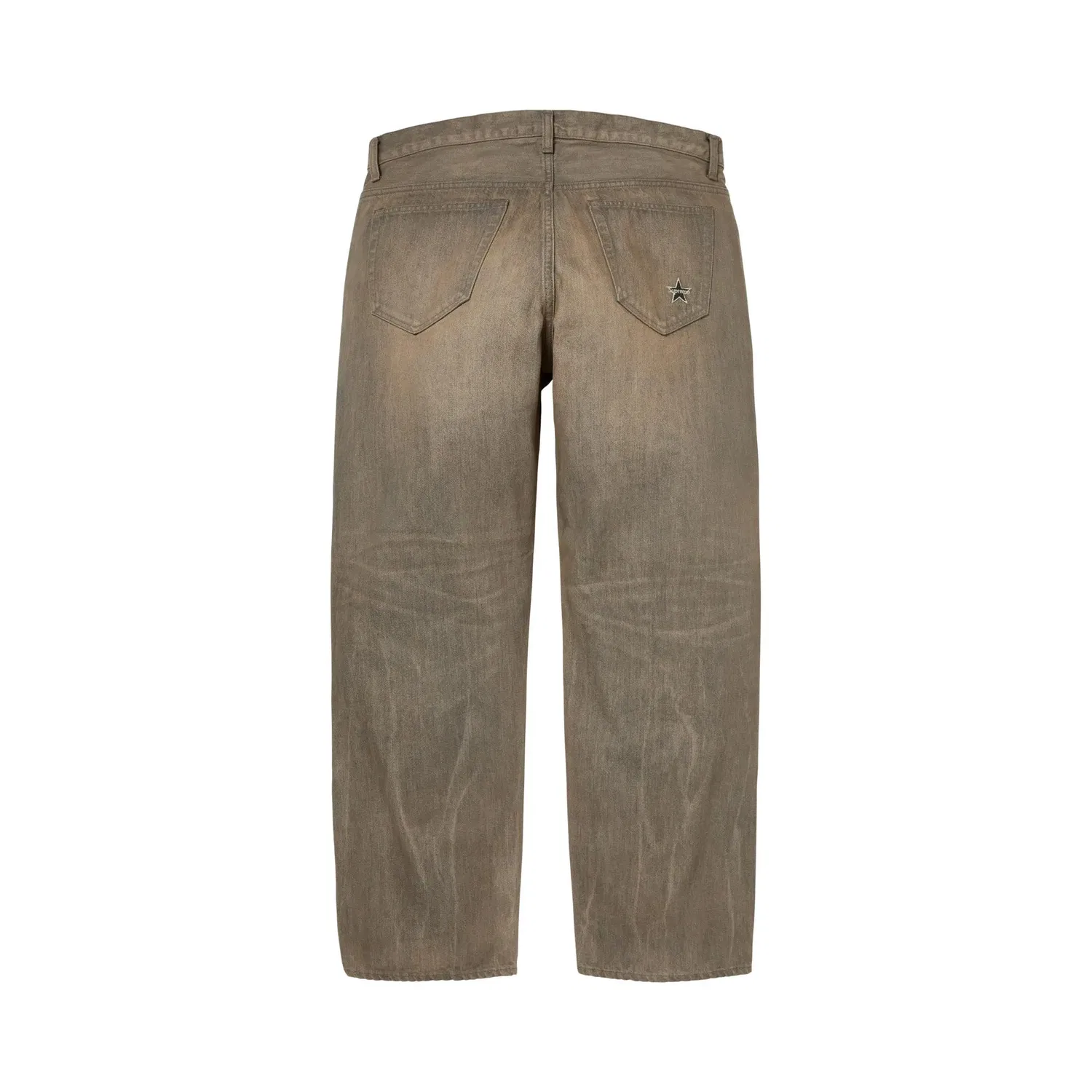 Джинсы свободного кроя Supreme Distressed Loose Fit Selvedge, Washed Grey — фото 2