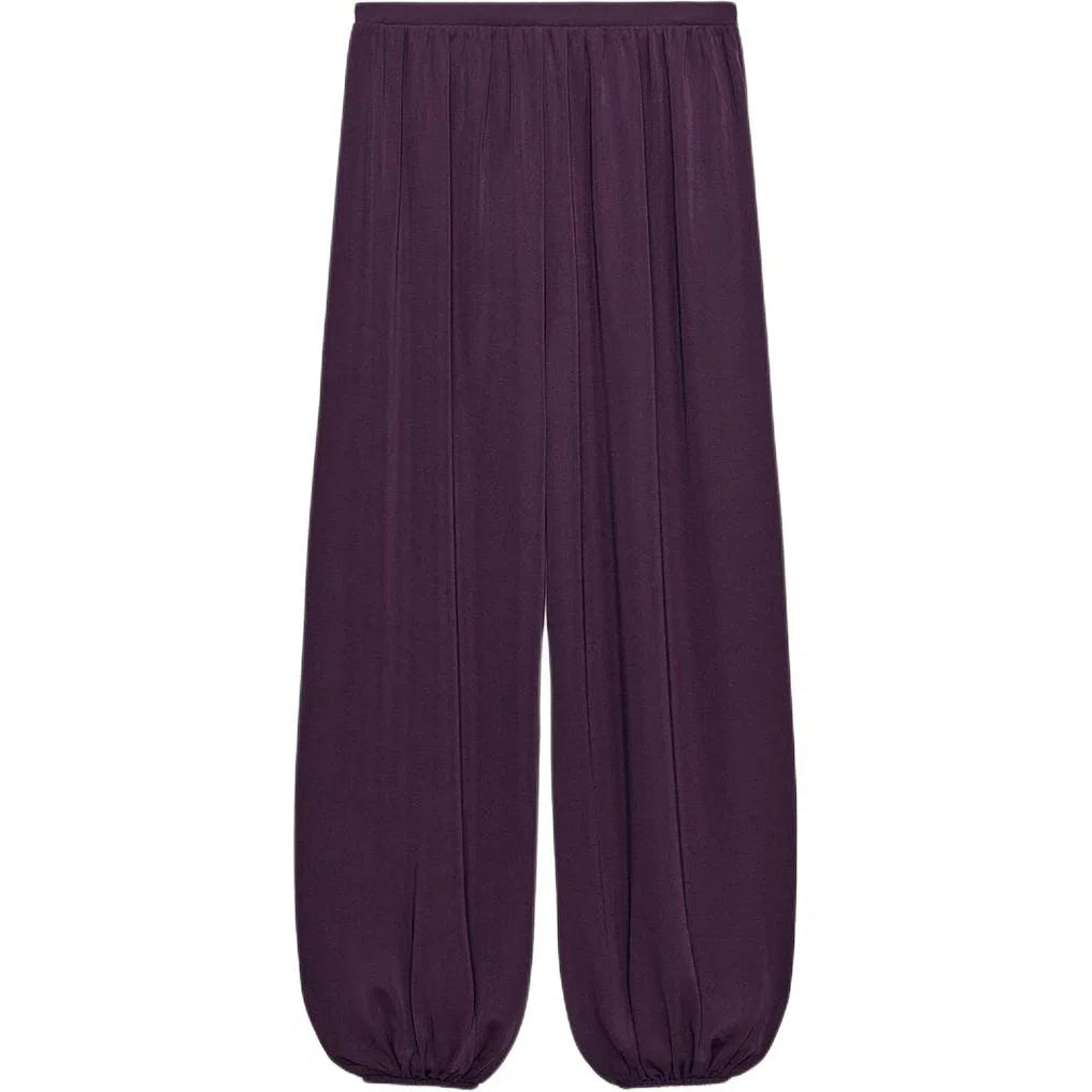 Женские повседневные брюки Deep Eggplant Purple ZARA, Deep Eggplant Purple
