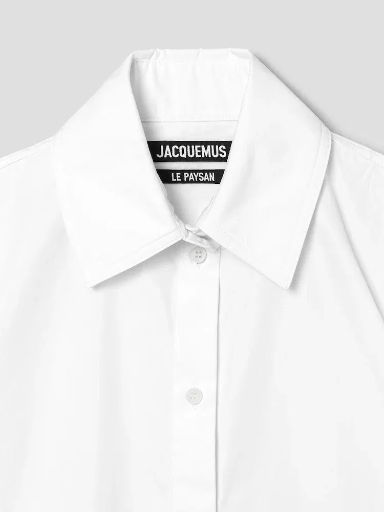 Платье-рубашка оверсайз Ovalo JACQUEMUS, White — фото 3