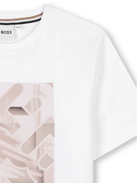 Футболка regular fit Boss, белый — фото 3
