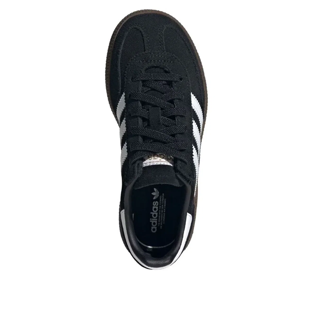 Детские кроссовки с шнуровкой Handball Spezial Adidas, черный — фото 2