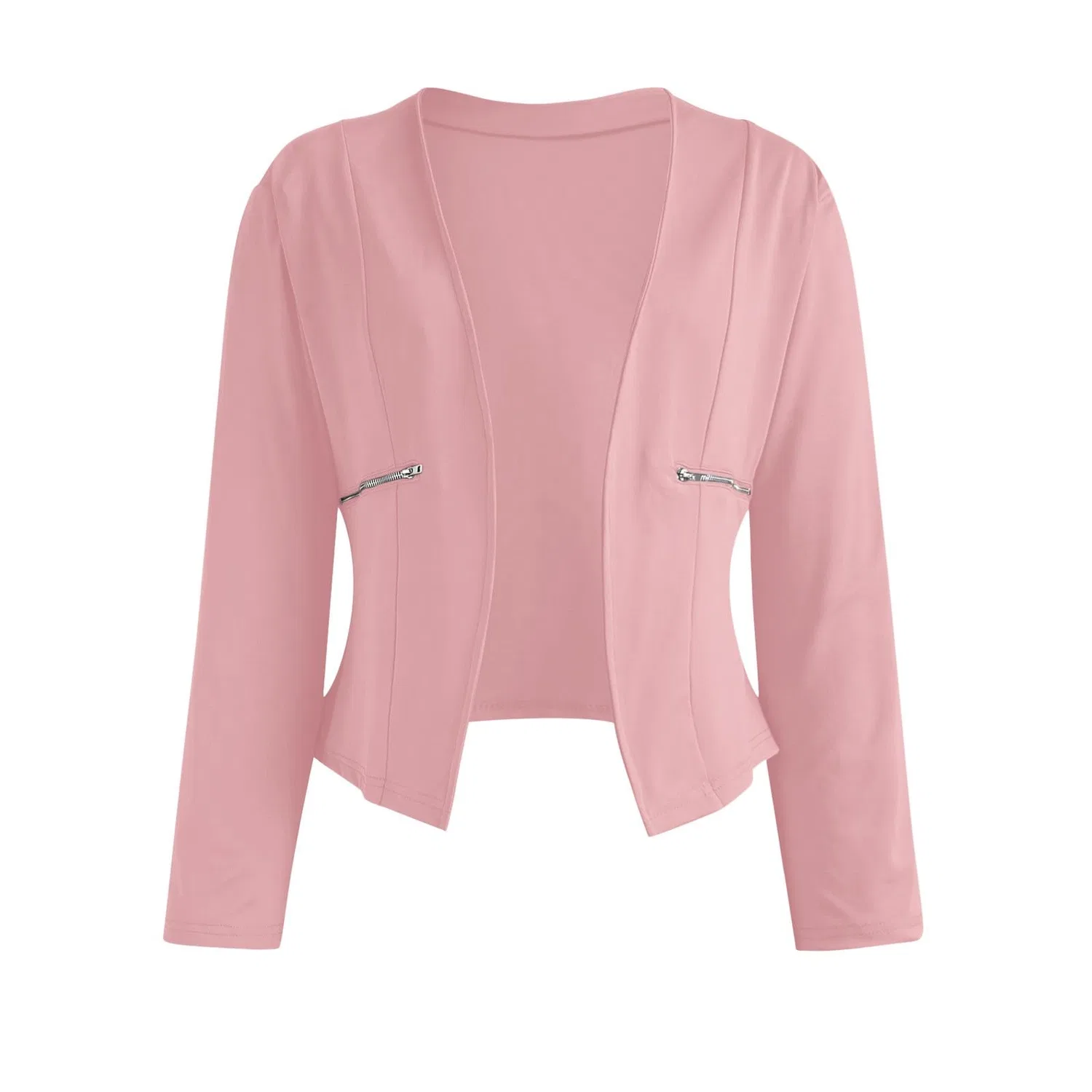 Женская куртка с молнией и карманами Donna Elegante, Colore: Rosa — фото 4