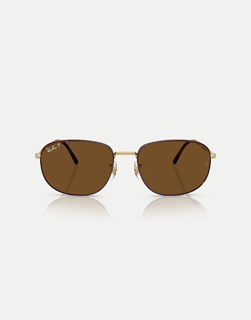 

Солнцезащитные очки Ray-Ban Rb3754 с прямоугольными поляризованными линзами коричневого цвета, матовый оттенок «гавана» на матовом покрытии Arista G.