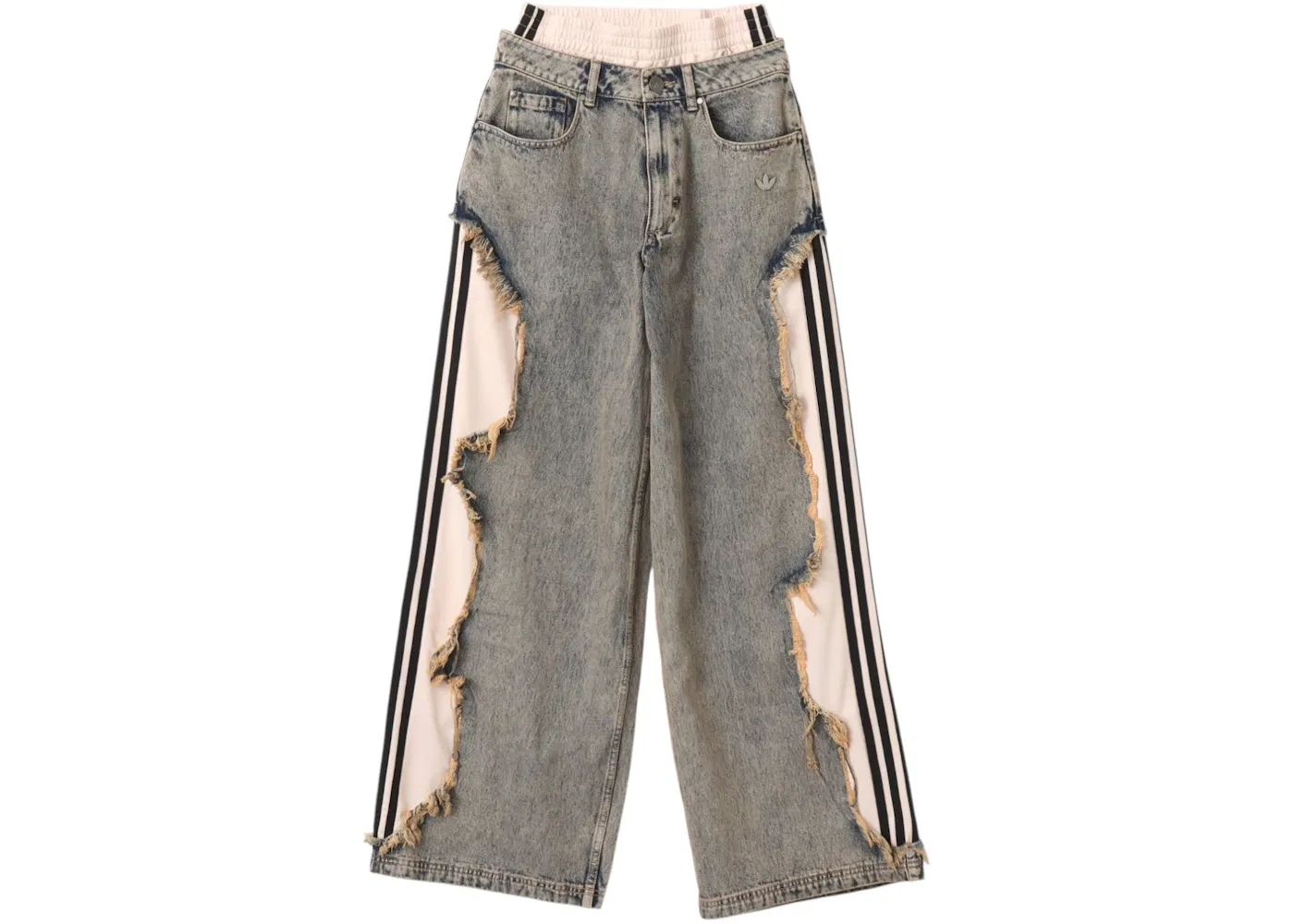 Женские джинсовые брюки Adilenium 5.0 Deconstructed Denim Pants от Adidas, Chalky Brown