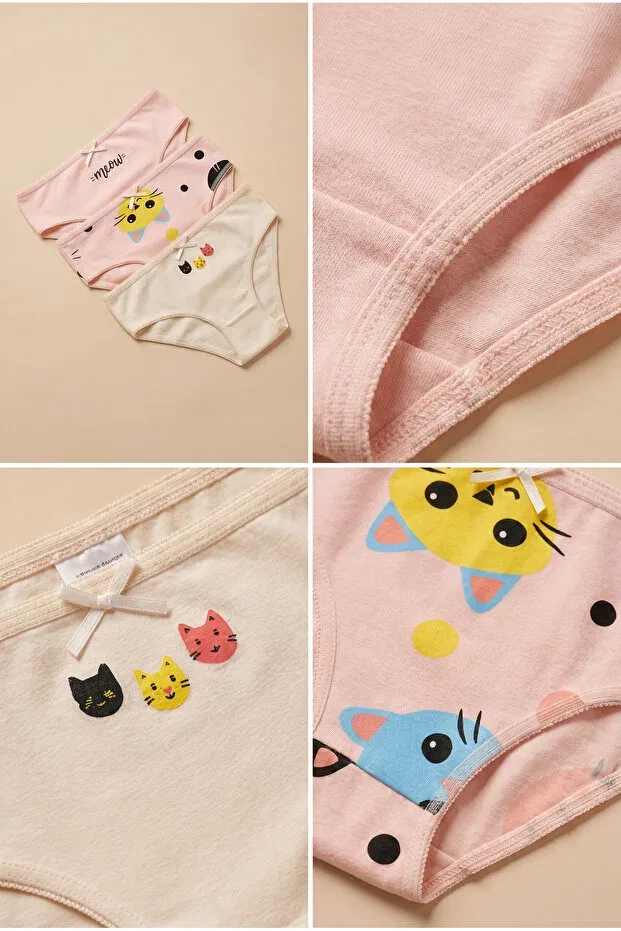 Детские трусы для девочек с принтом Katia&Bony, Light Pink — фото 2