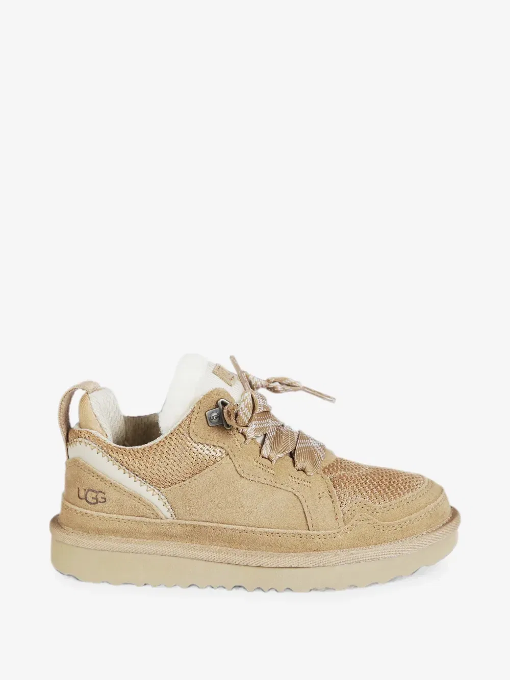 Низкие кеды на шнуровке Lowmel Ugg Kids, бежевый — фото 2