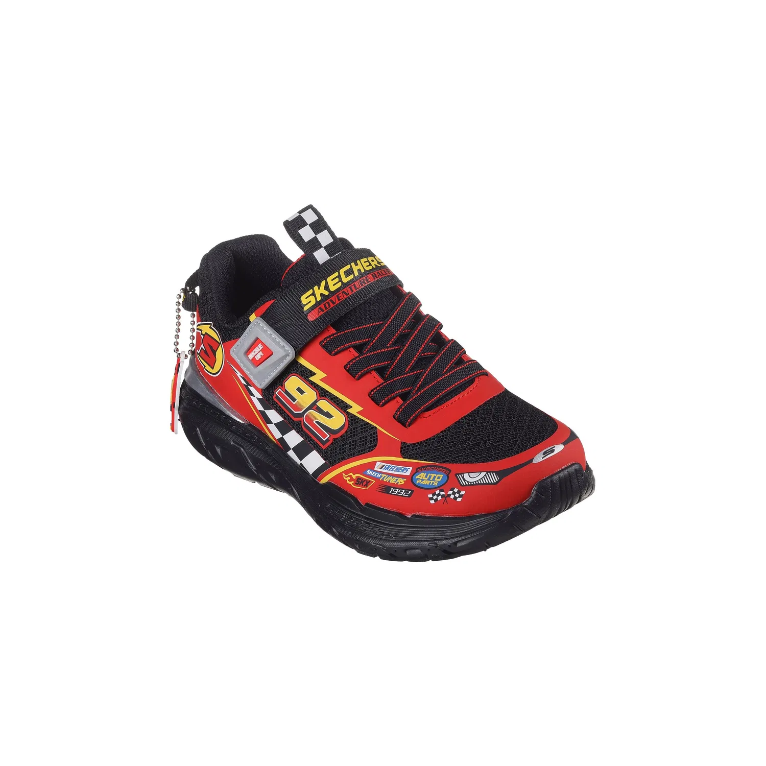 Детские кроссовки с принтом 402303L-BKRD Skechers, Schwarz — фото 3