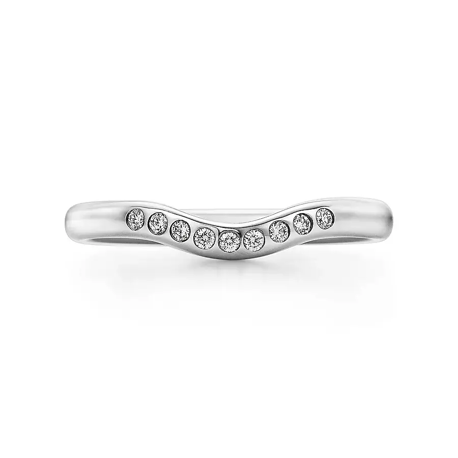 

Кольцо Tiffany & Co. x Elsa Peretti Wedding Band, платина/бриллиант