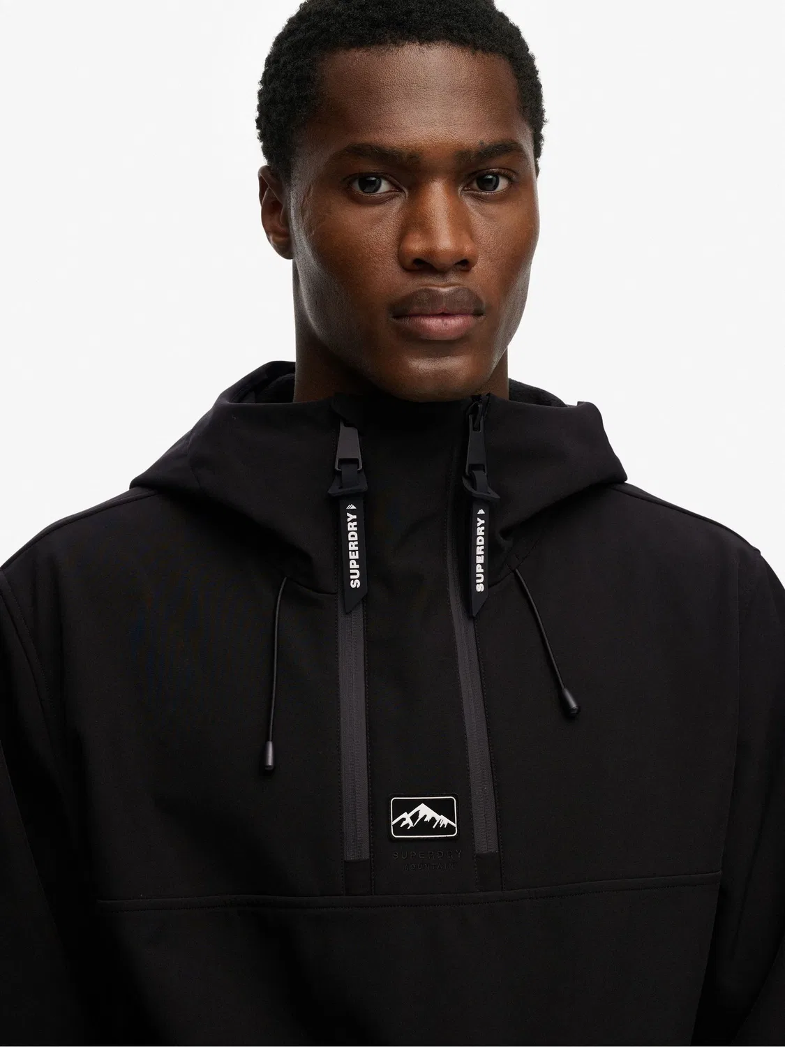 Толстовка с капюшоном Freestyle Softshell Ski Superdry, черный — фото 4
