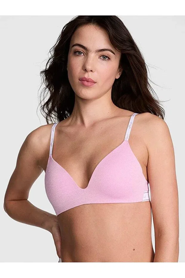Женский бюстгальтер без косточек Wear Everywhere Wirefree Push-Up Bra Victoria'S Secret, Pale Pink