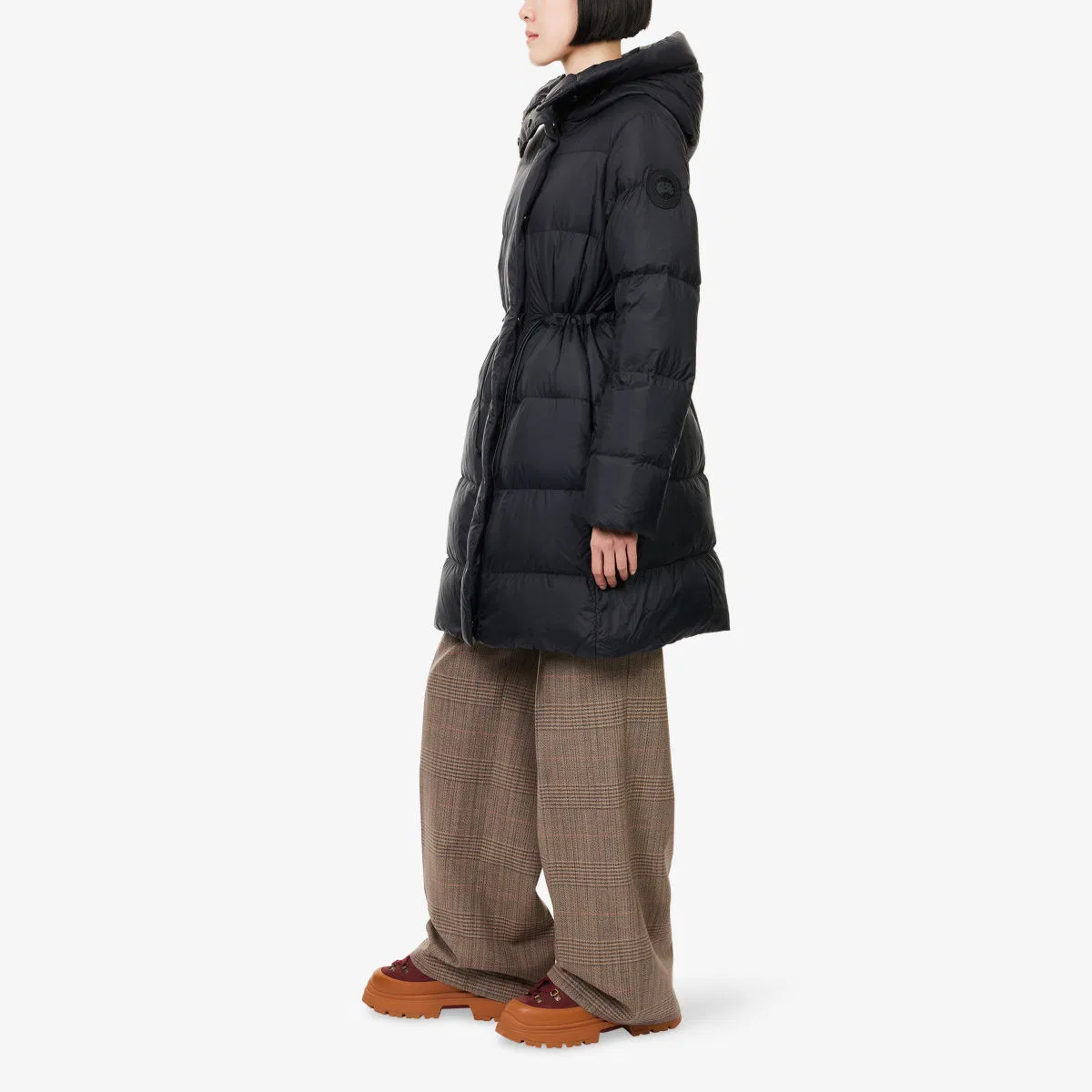 Длинная пуховая куртка Mystique из нейлона и пуха Canada Goose, черный — фото 3