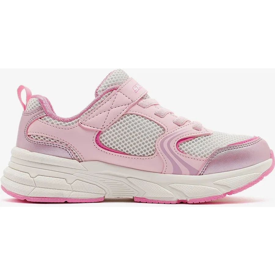 Кроссовки детские с текстурным верхом Retro-Graph Skechers, Бело-серебристый — фото 2