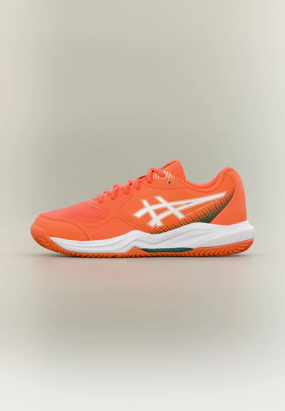 Кроссовки Gel Dedicate 9 унисекс - теннисные кроссовки для разных типов кортов Asics, Energy Orange/White