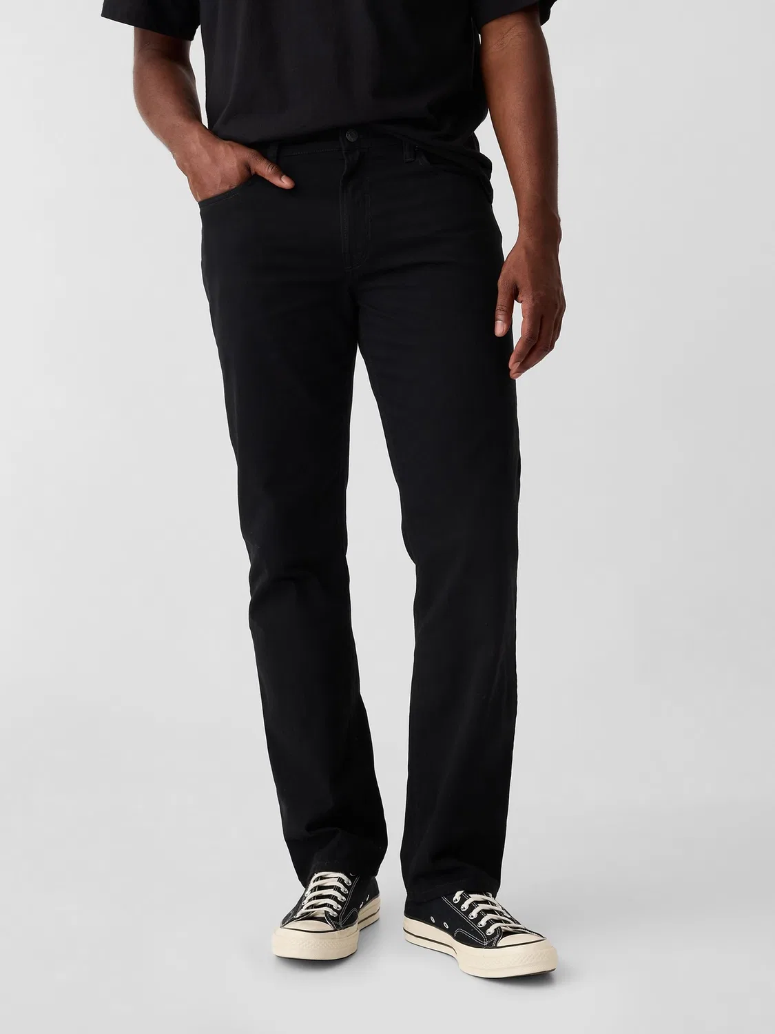 Джинсы прямые Twill Gap, черный