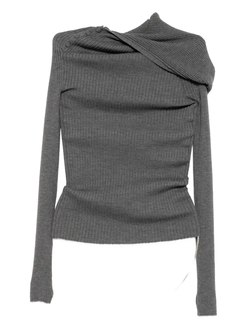 

Топ с вырезом халтер Jean Paul Gaultier, серый