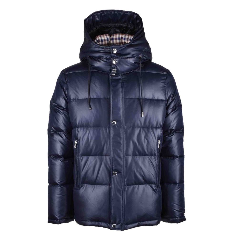 

Синяя мужская куртка из полиэстера Aquascutum