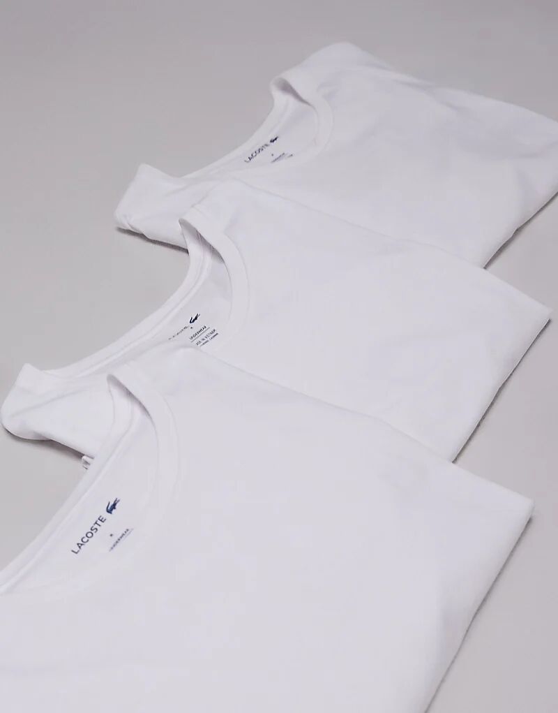

Комплект из 3 футболок Lacoste белого цвета