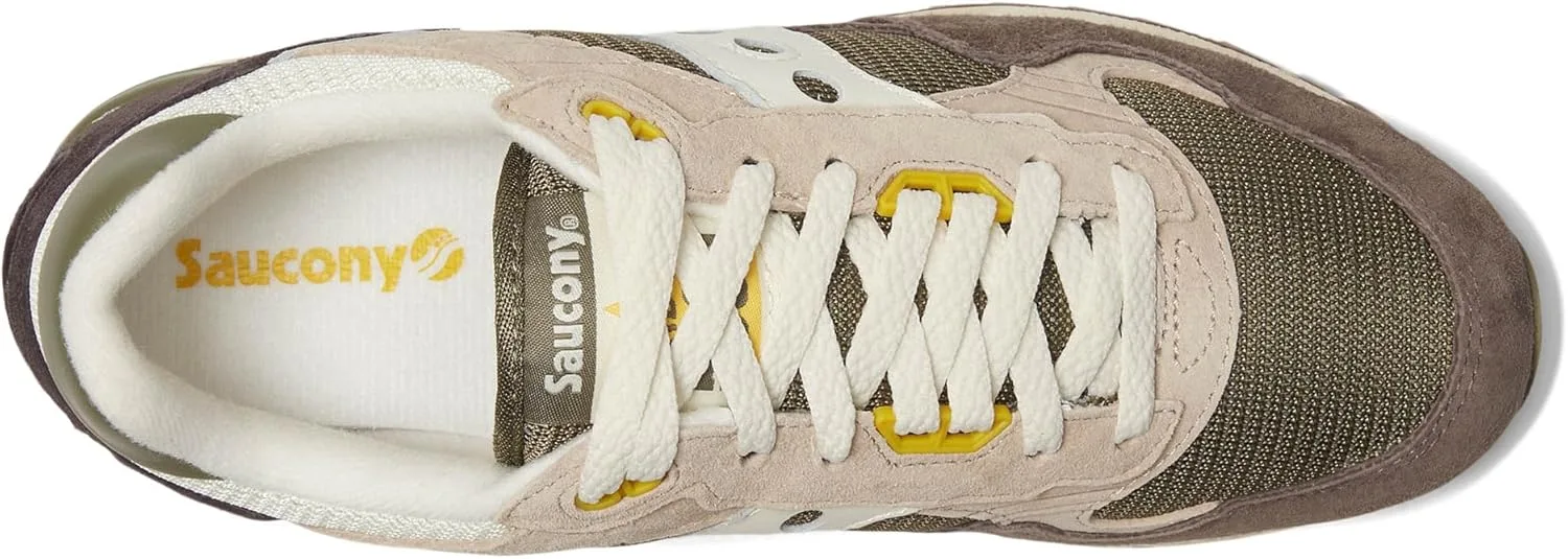 Кроссовки Saucony Shadow 5000 из кожи, зеленые/серые — фото 2