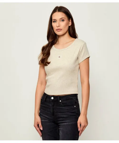 

Блуза Slim fit Calvin Klein Jeans, белый