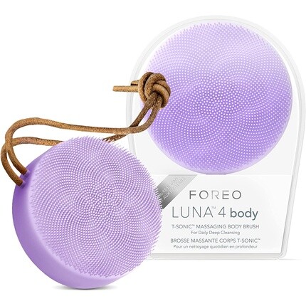 

Luna 4 Body Lavender Массажная щетка для тела Отшелушивающий скруббер 100% водонепроницаемый, перезаряжаемый от USB, Foreo