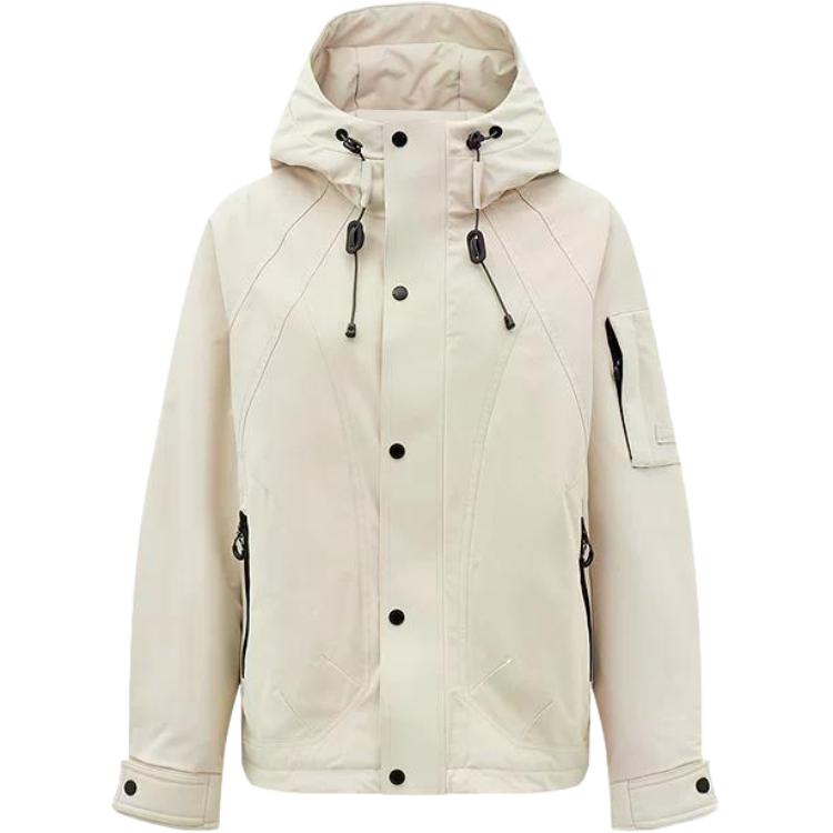 

Пуховая куртка женская с капюшоном, утепленная парка CAT, априкот