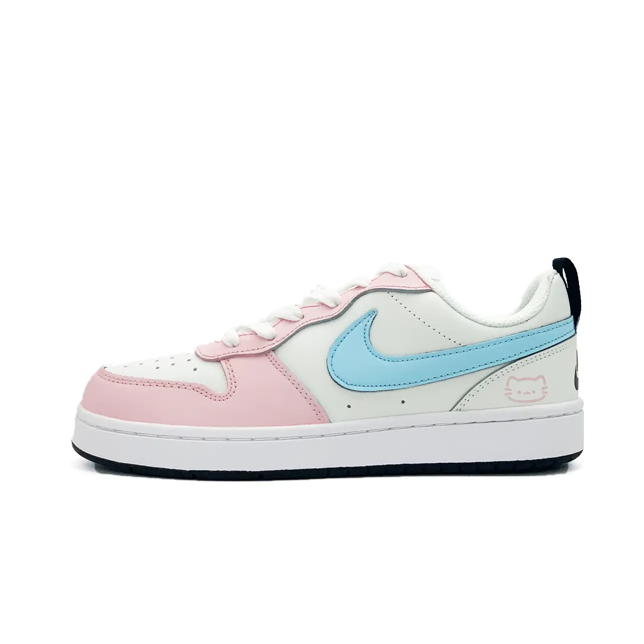 

Court Borough Peach Ice Blue лоу-топ скейтборд обувь Kids' Nike, розовый