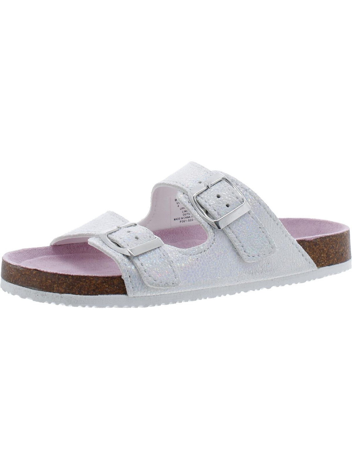 

Сандалии Blaire Girls с пряжкой из искусственного меха Dr. Scholl's Shoes, слоновая кость