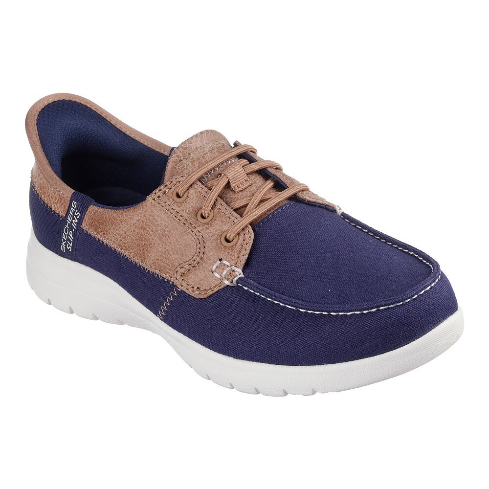 

Женская обувь Skechers Hands Free Slip-ins On-the-GO Flex Palmilla, темно-синий