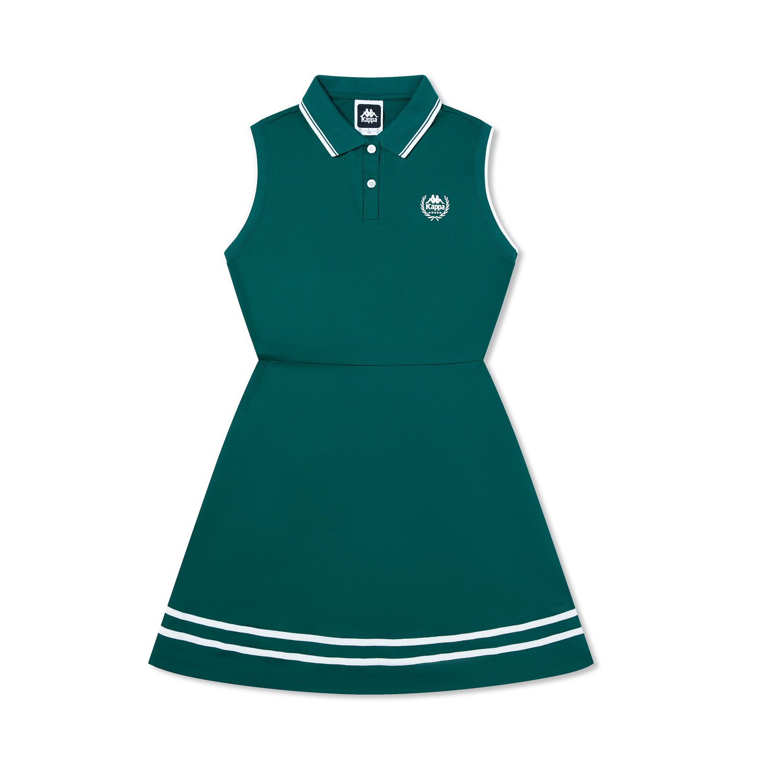 

KAPPA 1916 SS24 Безрукавное платье женское Сосновый зеленый
