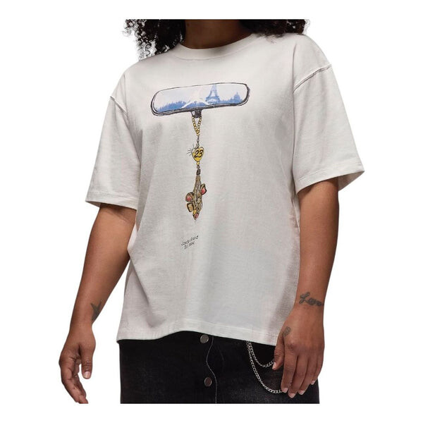 

Футболка air jordan girlfriend t-shirt 'white' Nike, белый